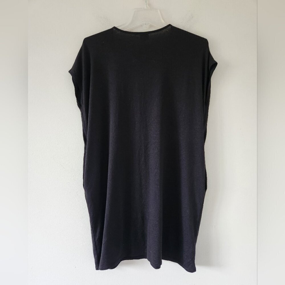 ARITZIA | Wilfred Free Shirt Dress Marcoux V-neck Black sz XS - Picture 4 of 7